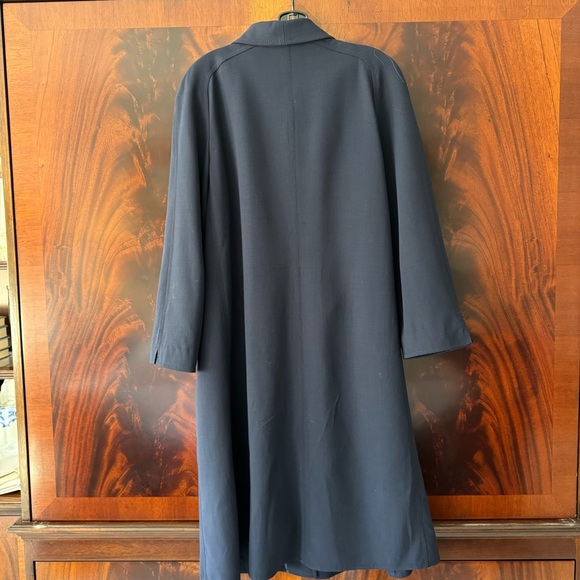 Rena Lange Navy Tailored A-Line Coat | Gold Buttons | Germany | 8 - Picture 8 of 12